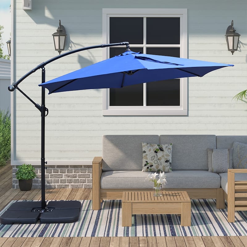 Maypex 10 Feet Cantilever Patio Umbrella, Offset Outdoor Umbrella