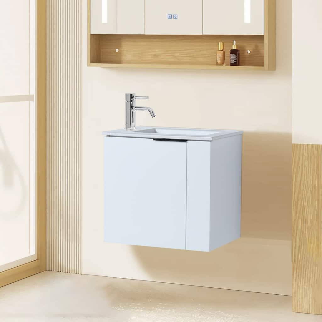 Topcraft 22-inch Wall Mount Bathroom Vanity with Sink - 22"