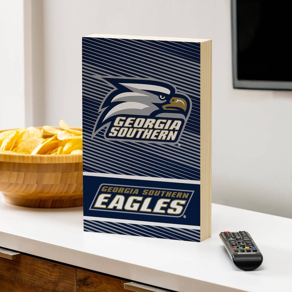 Georgia Southern University Wooden Tabletop Mantel Shelf Sign