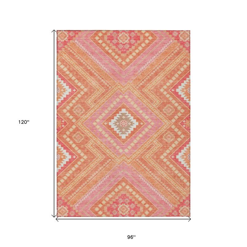 HomeRoots Tribal Transitional Rectangle Outdoor Rug