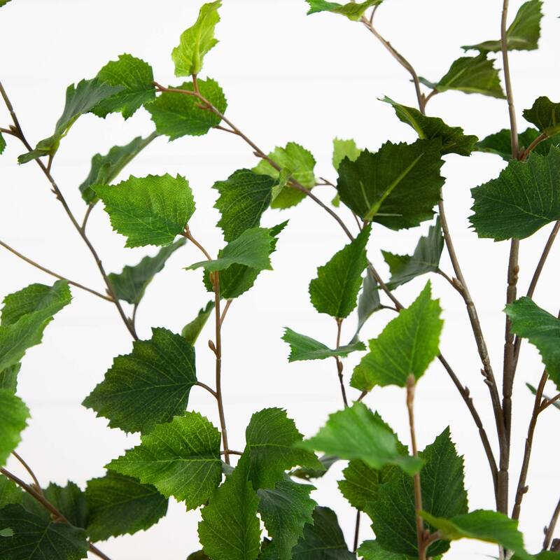 Potted Artificial Birch Tree - 4' - Green