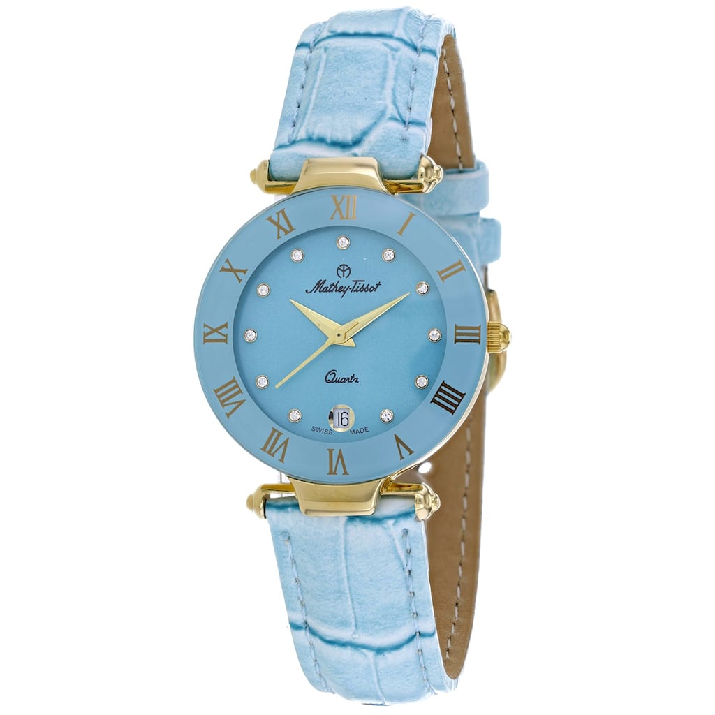 Mathey Tissot Women's Coupole Blue Dial Watch - K231F - One Size
