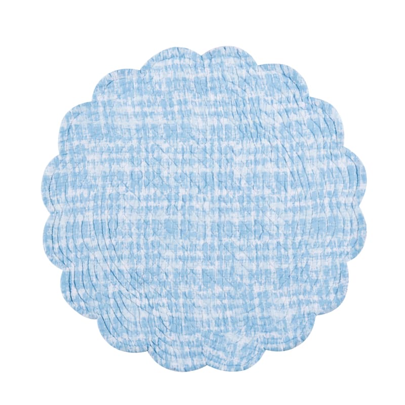 Coralie Sound Round Placemats Set of 6, 17"