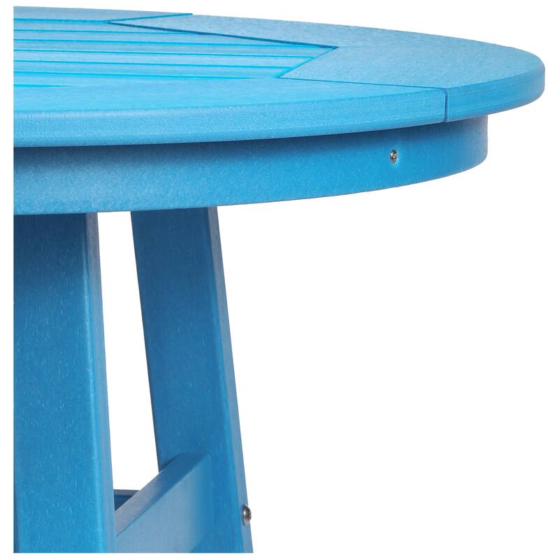 Polytrends Laguna Hdpe All Weather Outdoor Patio 35" Round Counter Table