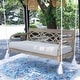 preview thumbnail 3 of 13, Cambridge Casual Renley Wood Outdoor Porch Swing Daybed with Cushion