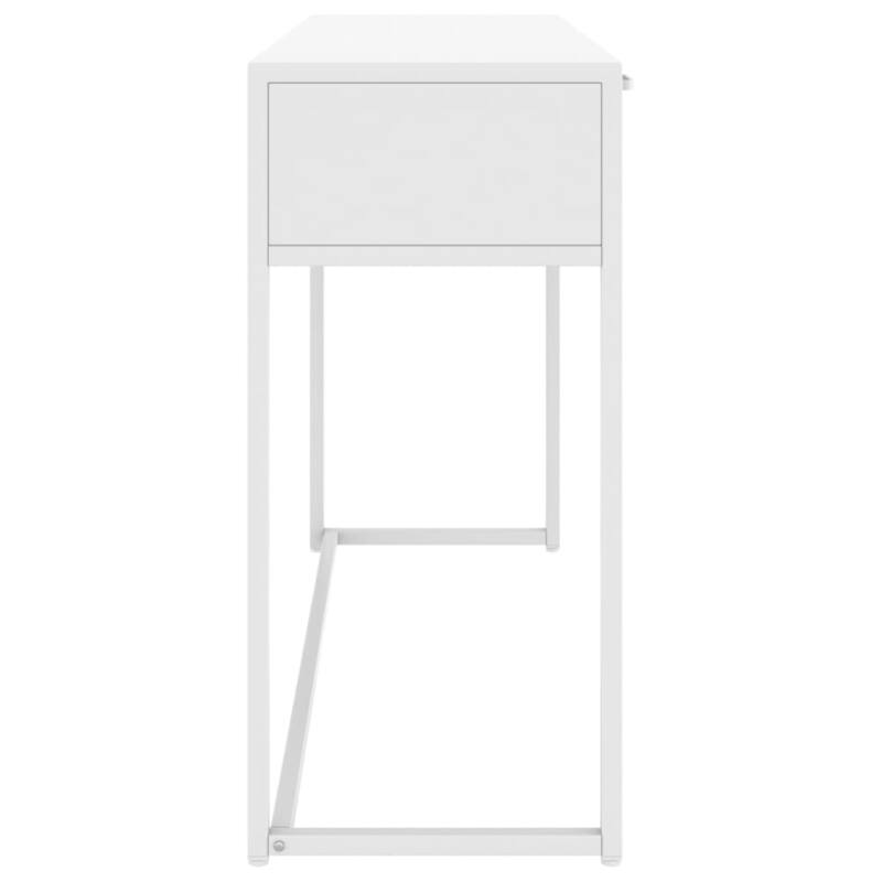 vidaXL Console Table Entryway Table Hall Narrow Side Table with Drawer Steel
