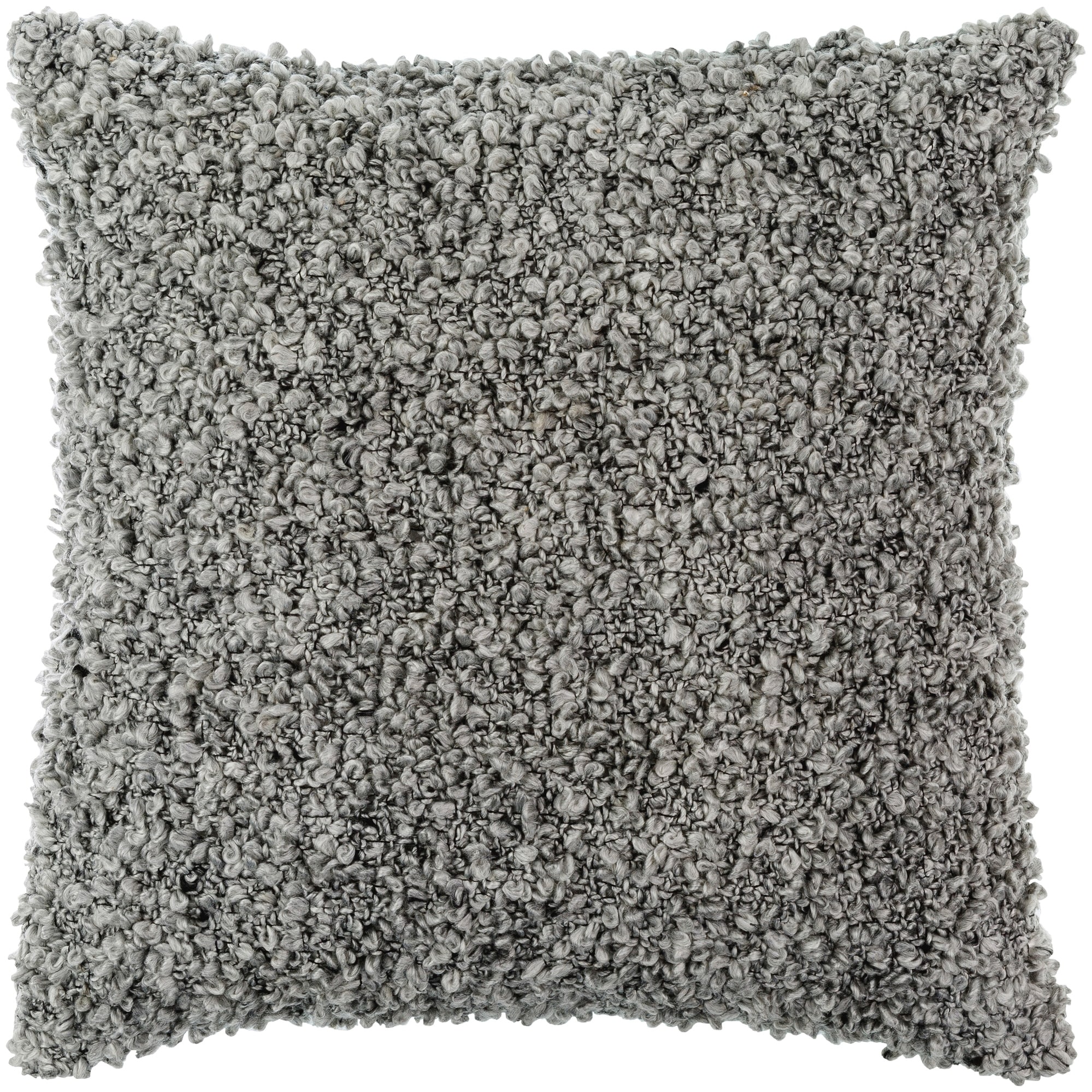 Fuzzy grey pillow 2025