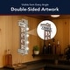 preview thumbnail 6 of 7, American Art Decor Craft Beer Metal Bar Vintage Marquee LED Sign Decor - Brown