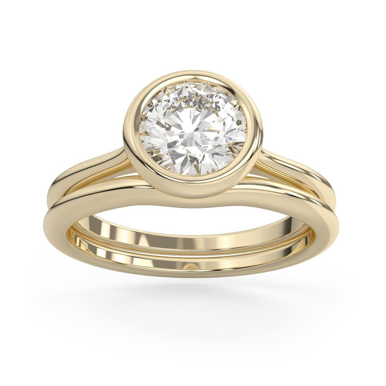 Details about 7MM Near White Round Moissanite Bezel Set Solitaire Ring 14K White Gold Finish Details about 7MM Near White Round Moissanite Bezel Set Solitaire Ring 14K White Gold Finish