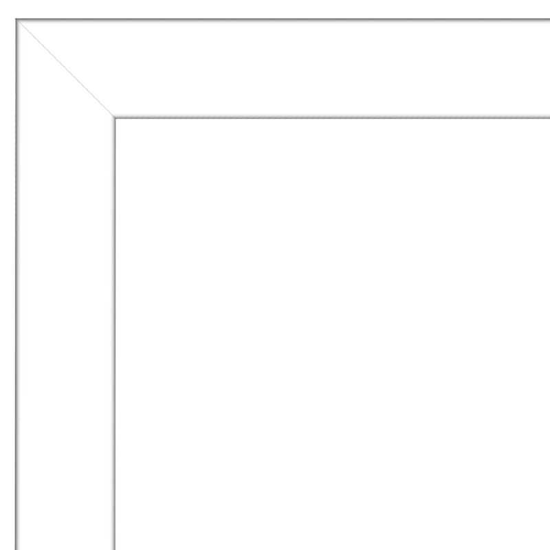 Wedge White Framed Black Corkboard Bulletin Board