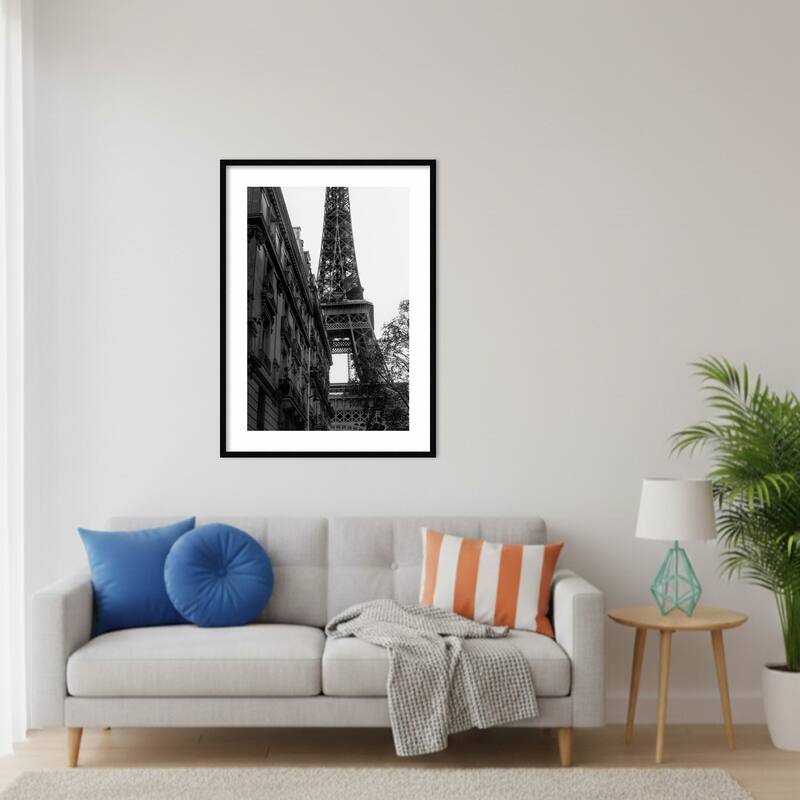 Tour Eiffel - Eiffel Tower by Pictufy Studio III Wood Framed Wall Art Print