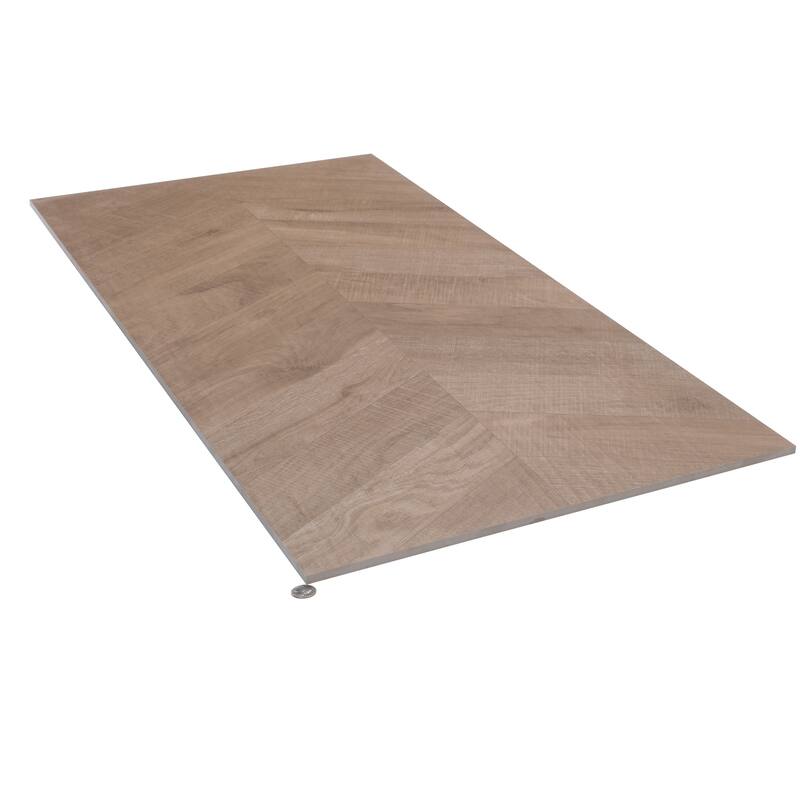 Apollo tile 24" x 48" Bois Matte Natural Porcelain Tile (15.49 sq ft/case) - 2 Pack