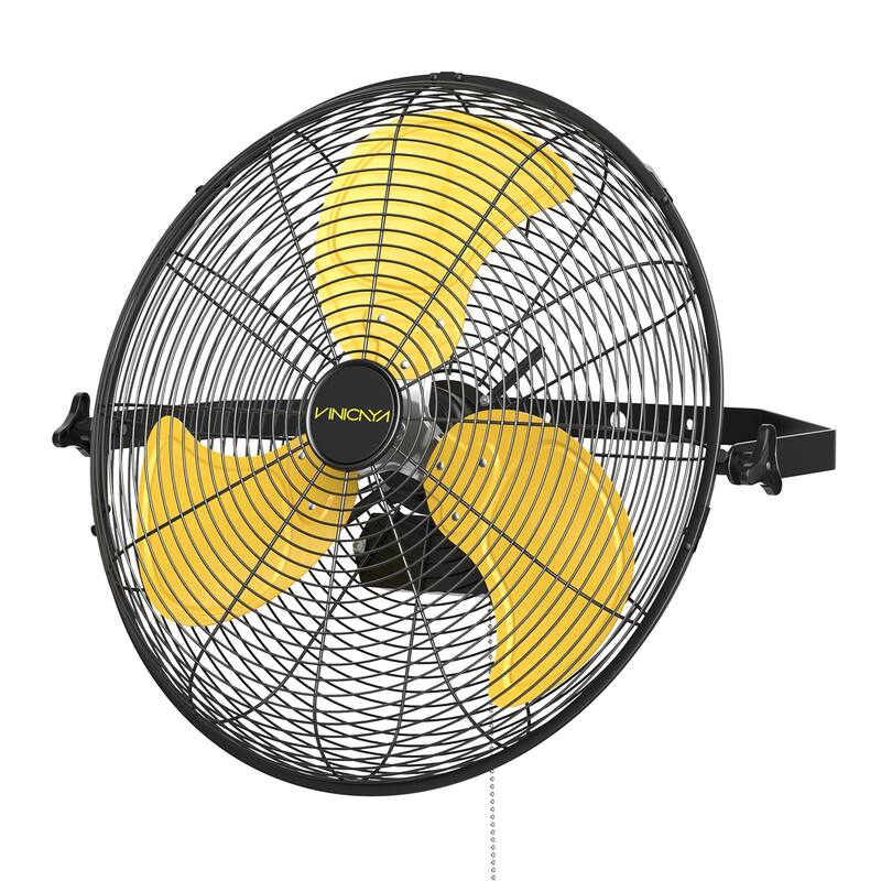 20" Industrial 3-Speed Heavy Duty Wall Mount Fan