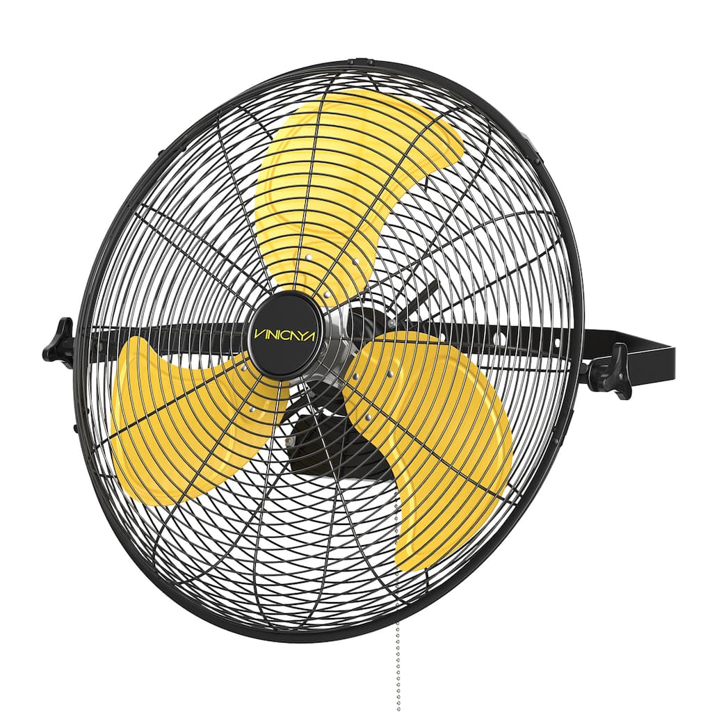 20" Industrial 3-Speed Heavy Duty Wall Mount Fan