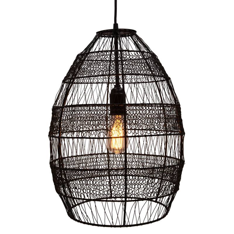 Carbon Loft Faulhaber 18.5-inch Woven Modern Cage Oversized 1-light Pendant