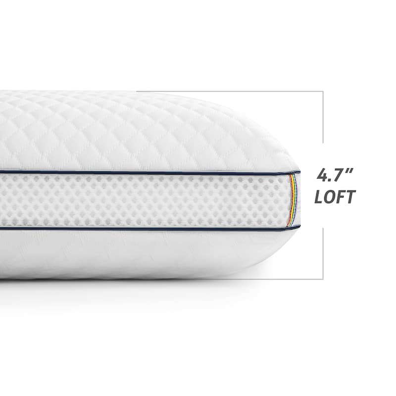 Cooling Memory Foam Wave Pillows, Ergonomic Cervical Contour Pillow - Grey