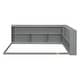 preview thumbnail 6 of 18, Full Floor Bed with L-shaped Bookcases