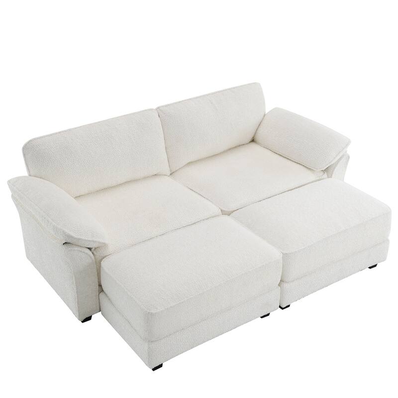 81" Convertible 4-Seat Modular Sofa