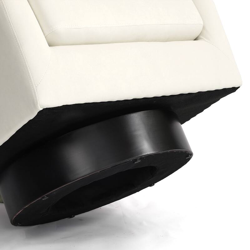 Velvet Low-Back Barrel Chair 360° Swivel Accent Armchair