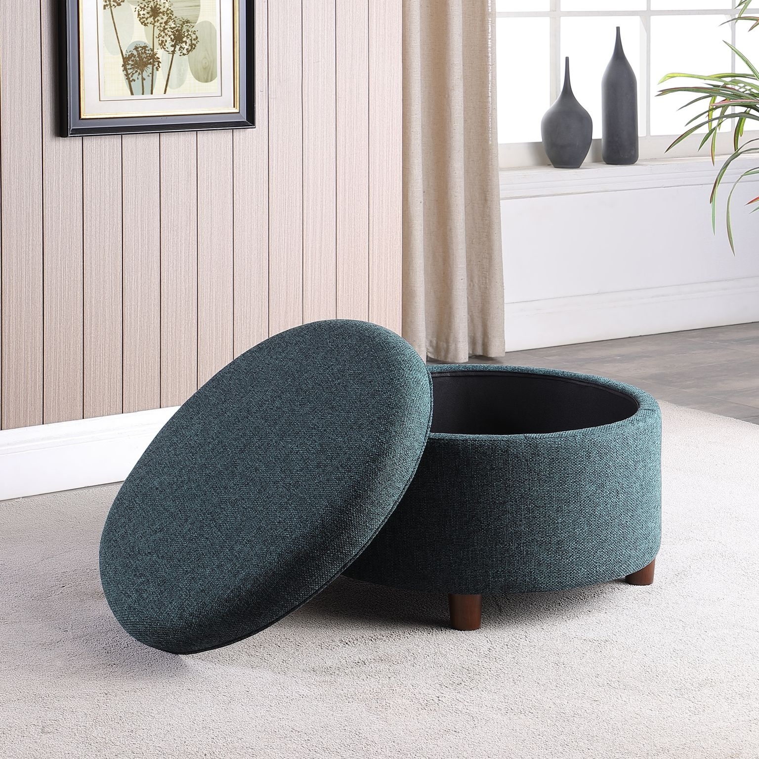 HomePop Round Storage Ottoman On Sale Bed Bath Beyond 33499247