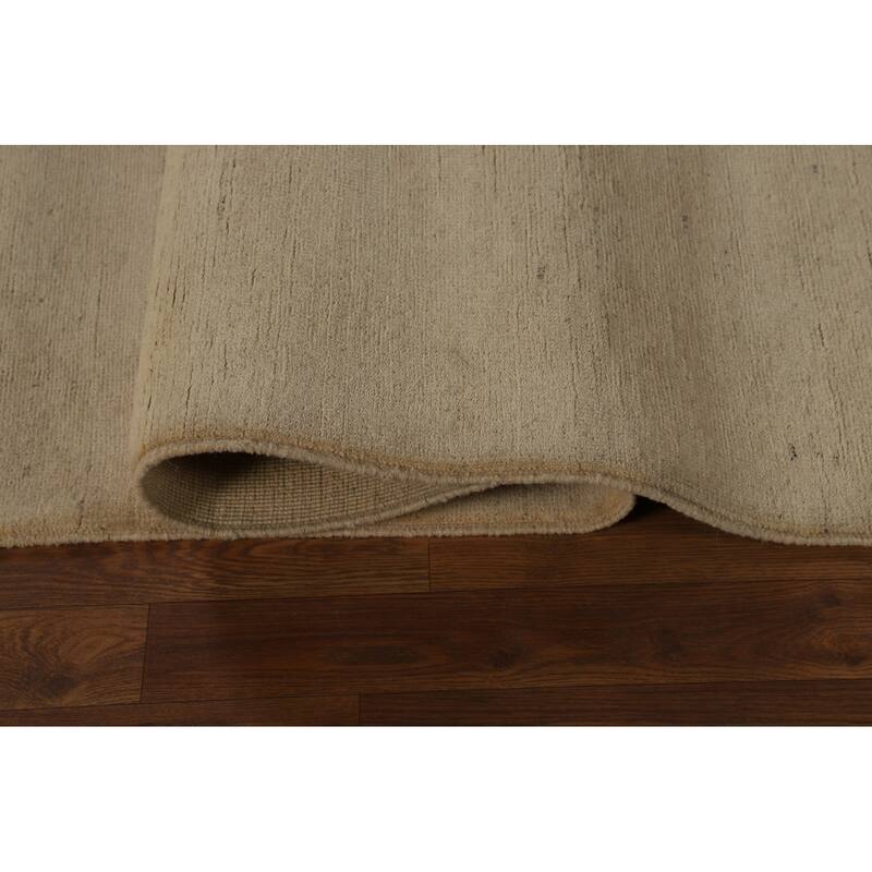 Modern Gabbeh Oriental Rug Hand-Knotted Wool Carpet - 6'8" x 9'7"