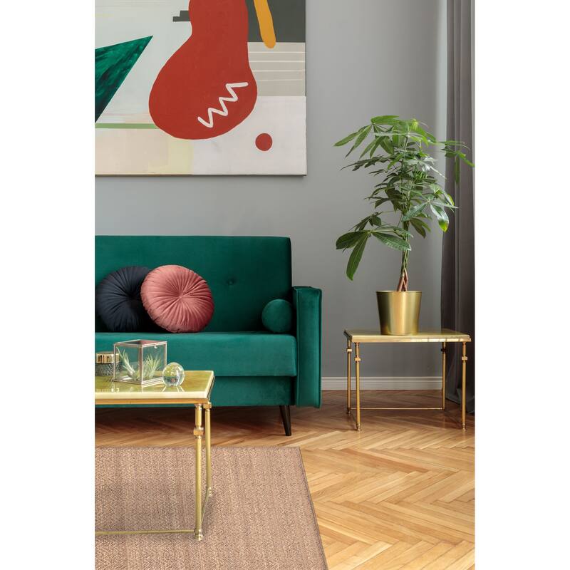 ECARPETGALLERY Flat-Weave Palas Denizli Tan Kilim - 5'4 x 7'5