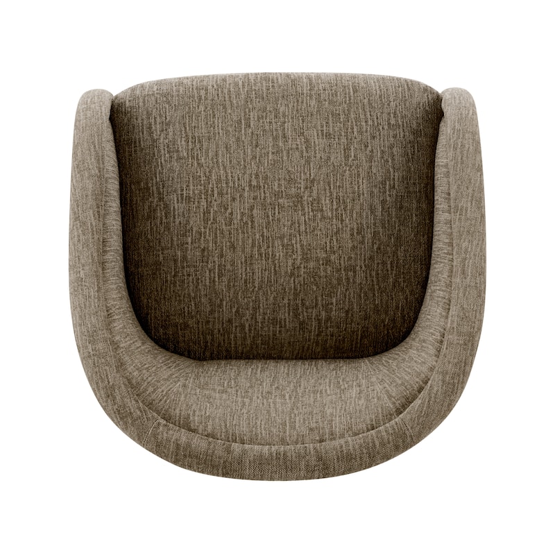 NPD Furniture Margareth Fabric Swivel Accent Arm Chair