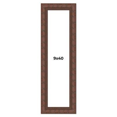9x40 Frame Pewter Solid Wood Picture Frame Width 1.625 Inches | Interior Frame Depth 0.6875 Inches