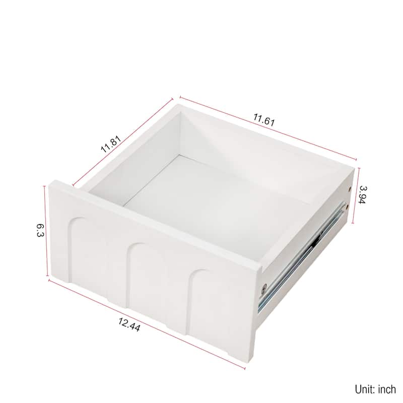 White Sideboard Storage Cabinet - Stylish & Multi-Functional with Glass Doors