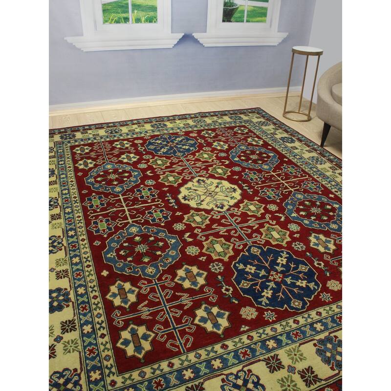 Noori Rug Kazak Yanny Red/Ivory Rug - 8'3" x 10'1"