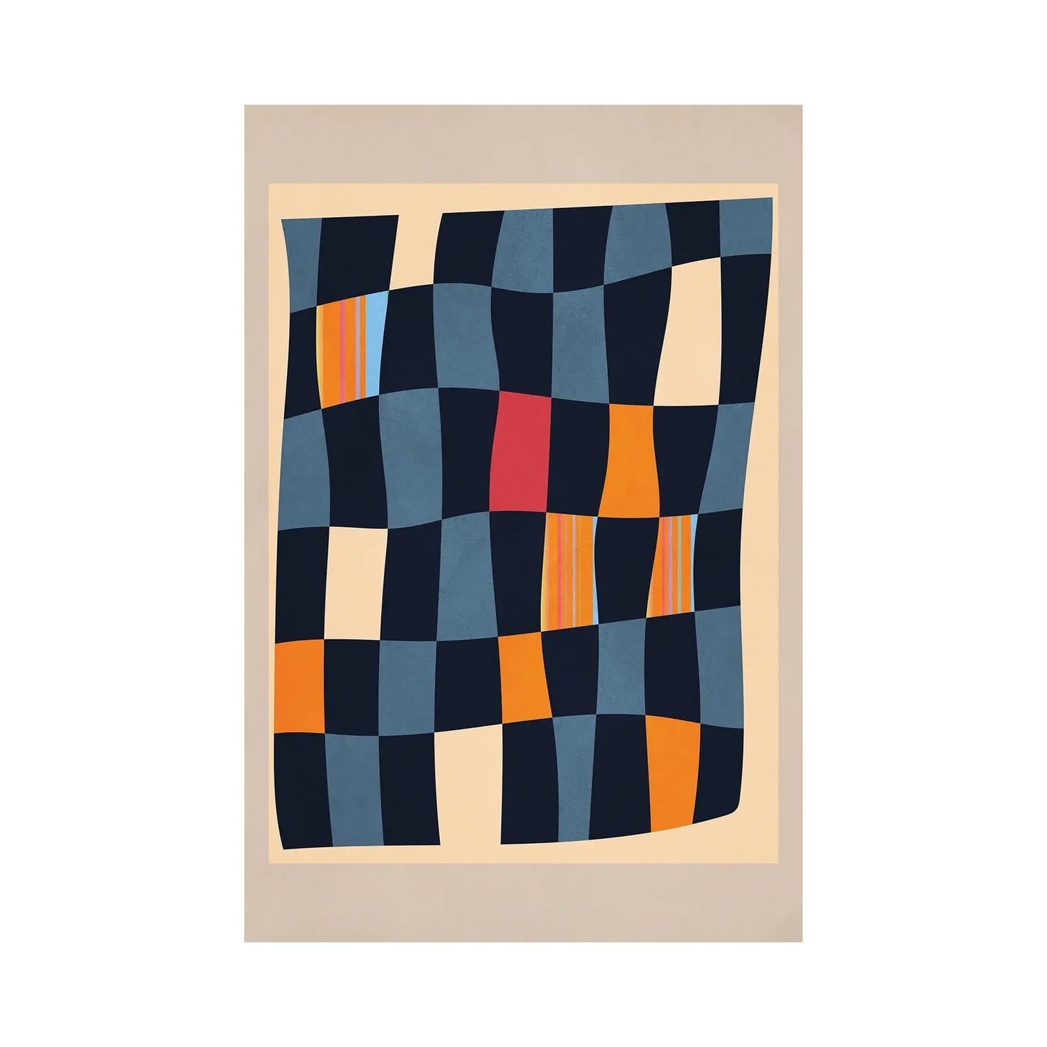 "Geometric Abstraction 238" by Gaite Canvas Print