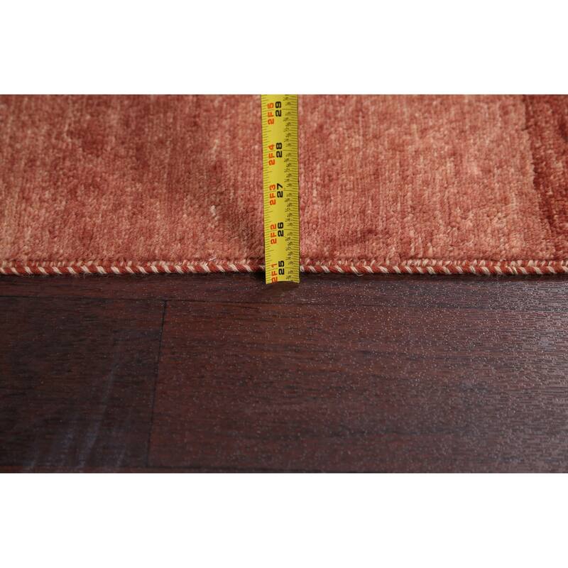 Modern Gabbeh Kashkoli Oriental Wool Runner Rug Handmade Carpet - 3'2" x 16'2"
