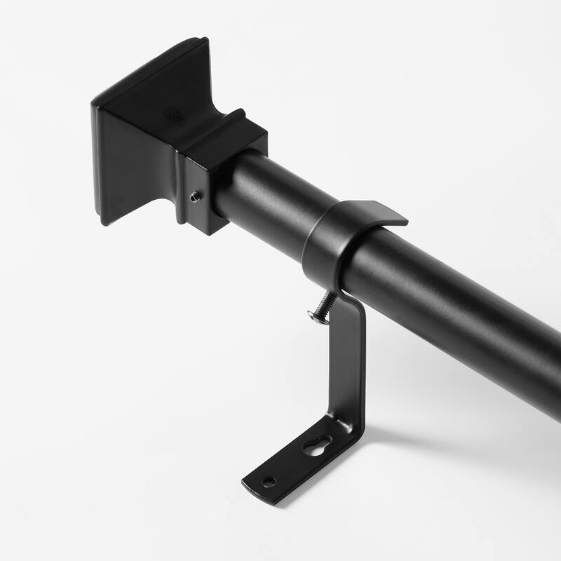 Exclusive Fabrics Modern Square Extendable Metal Rod Set, 52 - 144