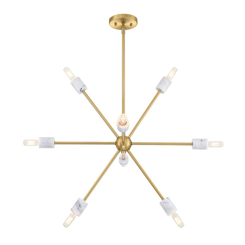Designers Fountain D304C-8CH Star Dust 8 Light 28" Wide Sputnik