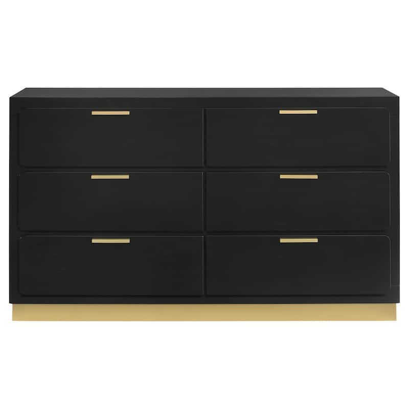 Caraway Contemporary Wood 6-drawer Dresser