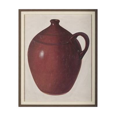 Redware Jug Framed Art Print