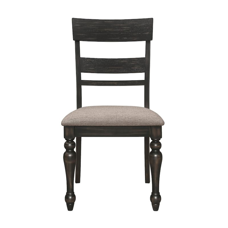 Kyle Brown Brushed and Charcoal Sandthrough 7-piece Dining Set