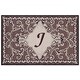 preview thumbnail 9 of 21, SAFAVIEH Handmade Monogram Galatea Rug 2'6" x 4' - J - Mocha - Rectangle