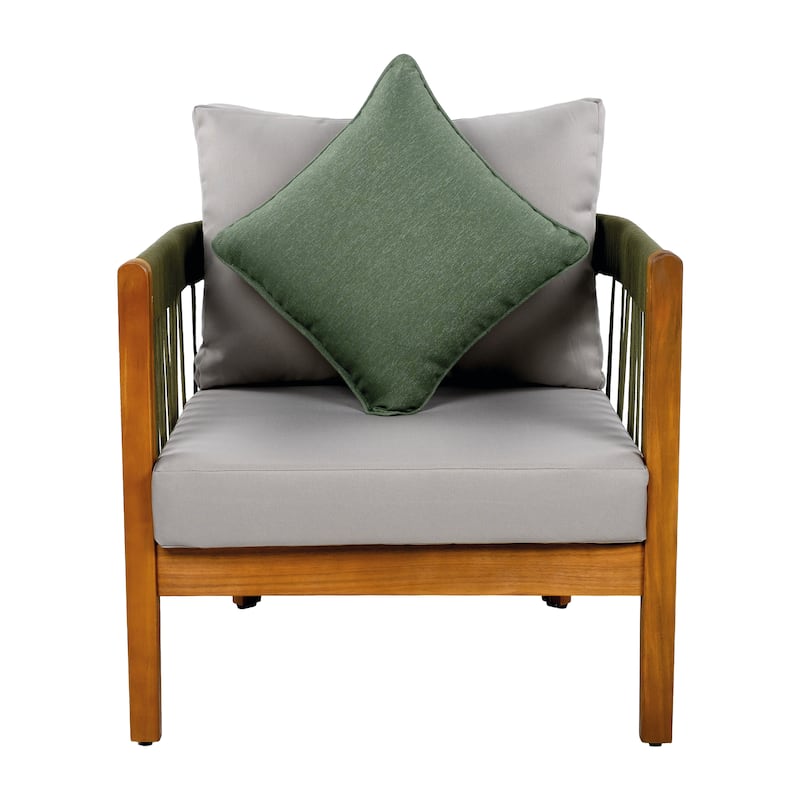 Christopher Knight Home - Jayson Acacia Wood Outdoor Club Chair