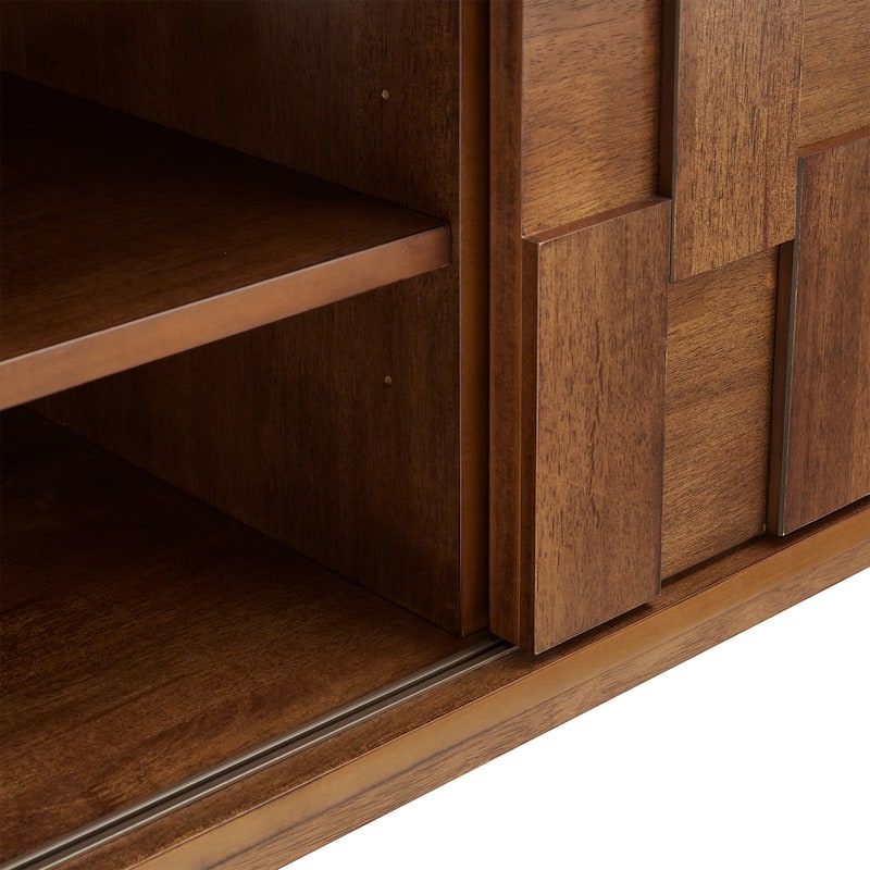 Kieran Mid-Century Wood 2-Drawer TV Stand by iNSPIRE Q Modern