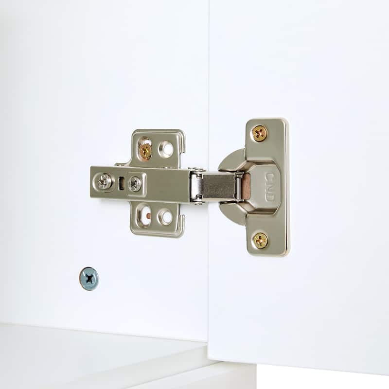 53" Modern Kitchen Pantry Cabinet with 6 Doors, Pull-Out Trays & Wine Rack