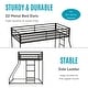 preview thumbnail 3 of 21, Furniture of America Jackson Modern Metal Twin over Full Low Profile Bunk Bed with Reversible Ladder