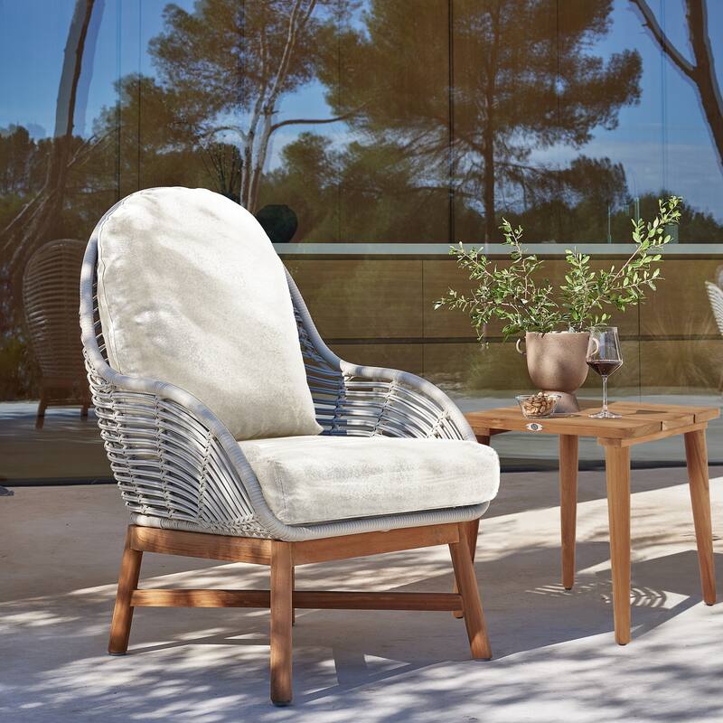 Skyline Design Alaska Occasional Chair with Sunbrella Cushion - 34.5"W x 33.5"D x 47.5"H
