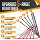 preview thumbnail 10 of 11, Zealfeel 4 x 4.5 ft Baseball Rebounder Steel Pitch Back Net with 2 Strike Zones and Bag