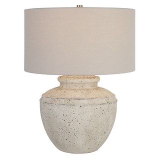 Uttermost Artifact Aged Stone Table Lamp - 18 W x 24.5 H x 18 D (inches)