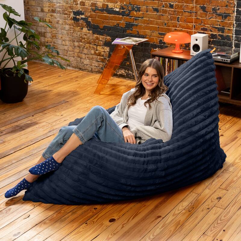 Pillow Saxx Dream Lounger with Wood Frame - 3-in-1 Bean Bag