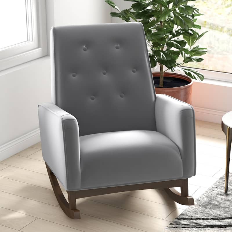 Westham Modern Indoor Nursery Rocking Armchair for Bedroom and Livingroom