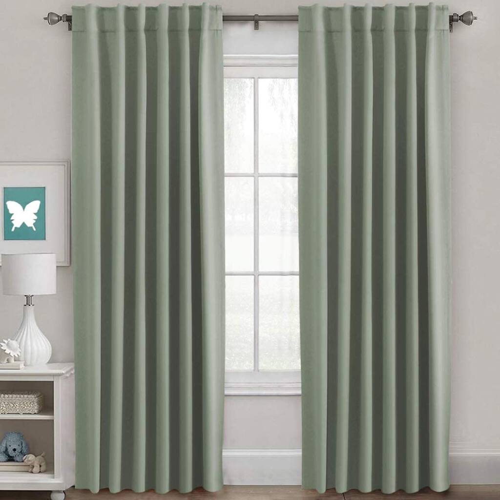 Blackout Curtains Thermal Insulated Window Treatment Panels Room Darkening Blackout Drapes, 52 x 96 Inch,2 Panels