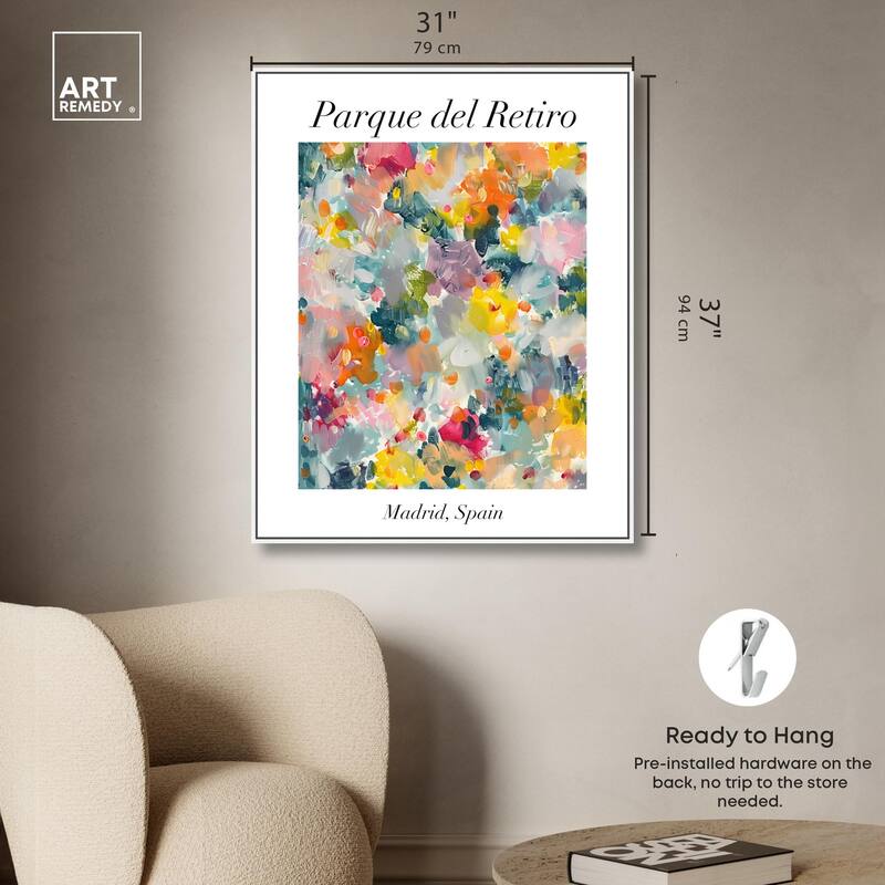Retiro Park Canvas by Art Remedy