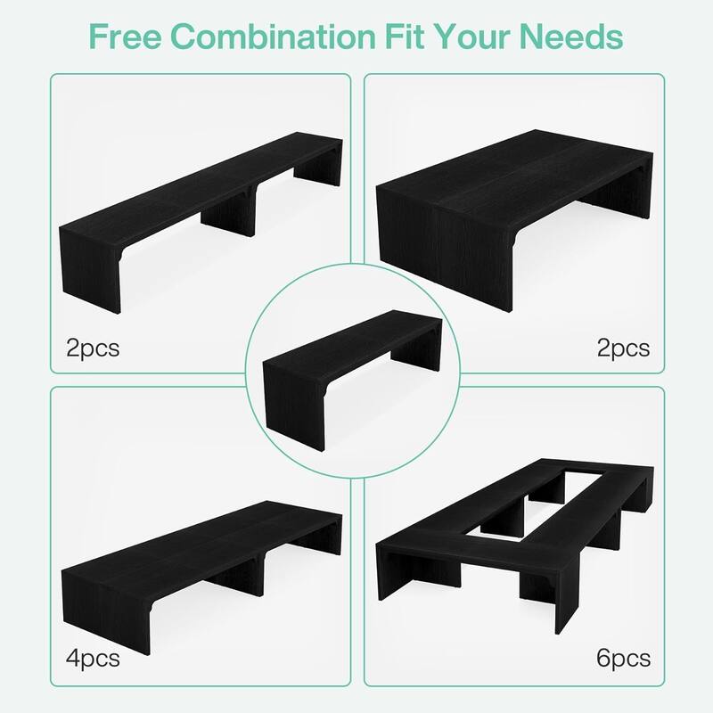 6.5FT Conference Table, Large Rectangle Conference Room Table